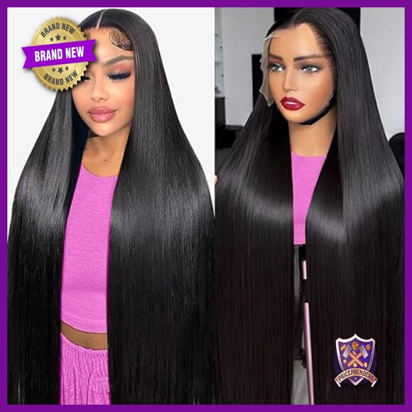 13x6 Lace Front Wig 100% Human Hair Glueless Pre Plucked HD Lace